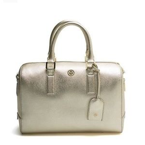 Tory Burch Robinson Gold Satchel